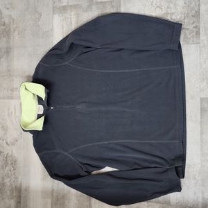 Wm Danskin grey 1/2 zip fleece pullover